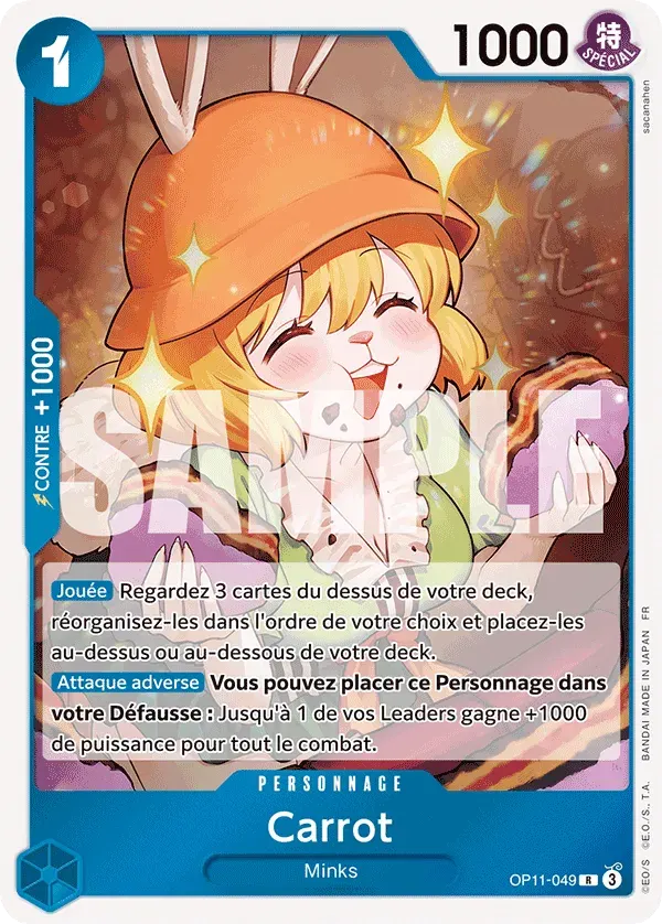 Carrot — carte One Piece TCG OP11-049 (Des Poings Vifs Comme l’Éclair)