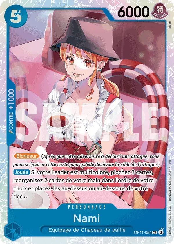 Nami — carte One Piece TCG OP11-054 (Des Poings Vifs Comme l’Éclair)