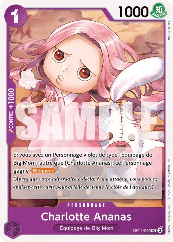 Charlotte Ananas — carte One Piece TCG OP11-065 (Des Poings Vifs Comme l’Éclair)
