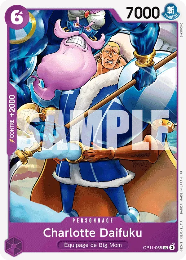 Charlotte Daifuku — carte One Piece TCG OP11-068 (Des Poings Vifs Comme l’Éclair)