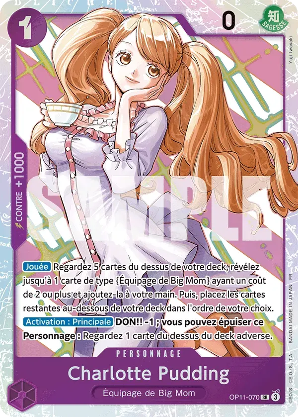 Charlotte Pudding — carte One Piece TCG OP11-070 (Des Poings Vifs Comme l’Éclair)