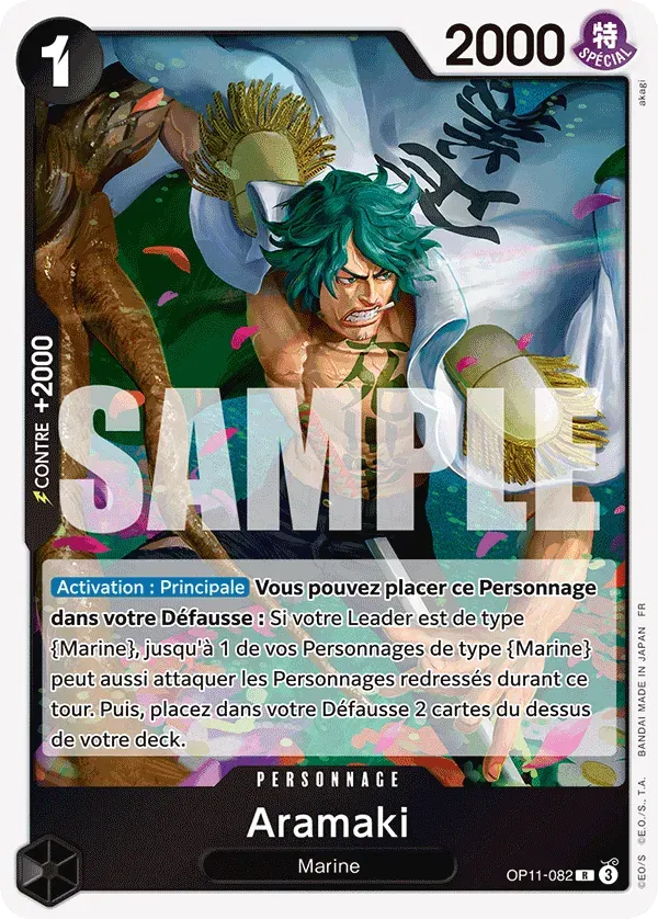 Aramaki — carte One Piece TCG OP11-082 (Des Poings Vifs Comme l’Éclair)