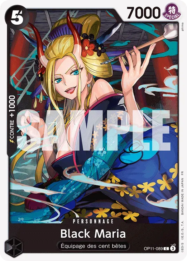 Black Maria — carte One Piece TCG OP11-089 (Des Poings Vifs Comme l’Éclair)