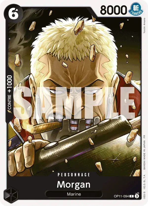 Morgan — carte One Piece TCG OP11-094 (Des Poings Vifs Comme l’Éclair)