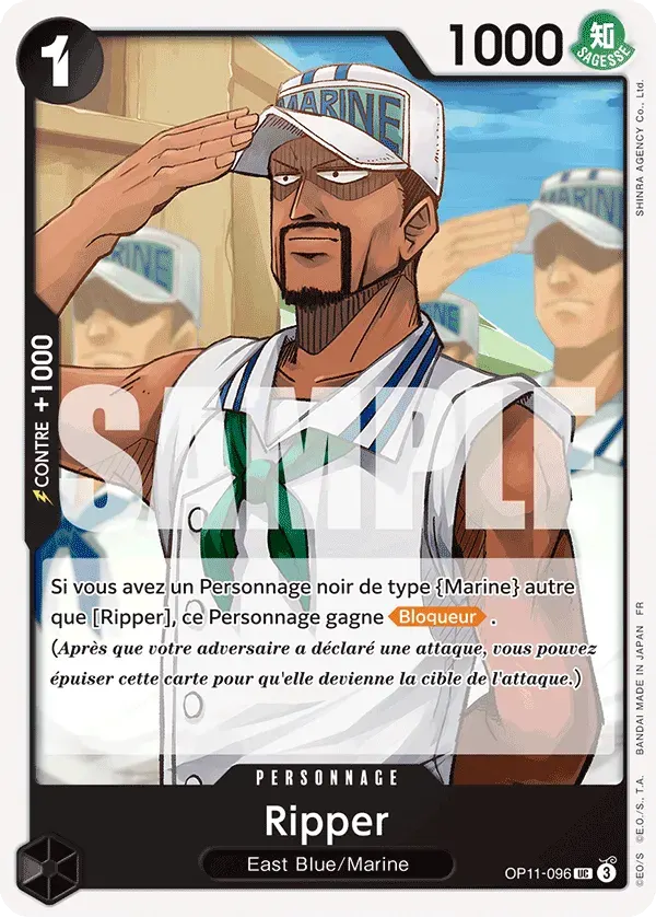Ripper — carte One Piece TCG OP11-096 (Des Poings Vifs Comme l’Éclair)