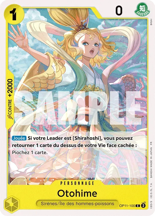 Otohime — carte One Piece TCG OP11-100 (Des Poings Vifs Comme l’Éclair)