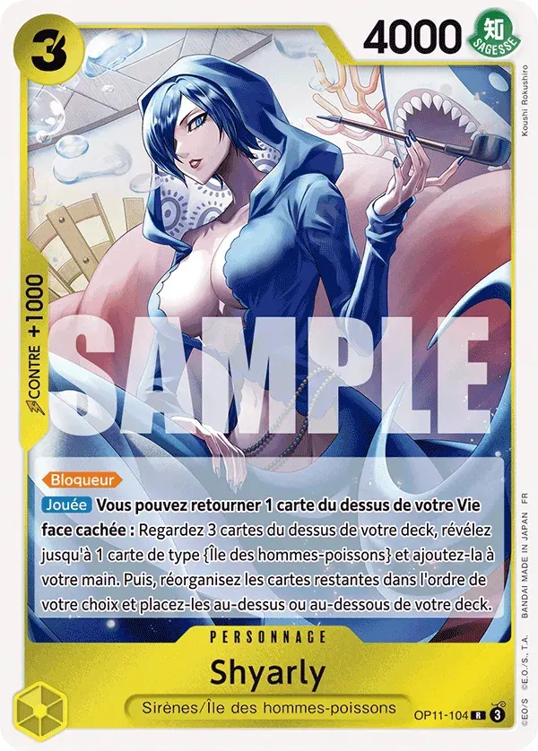 Shyarly — carte One Piece TCG OP11-104 (Des Poings Vifs Comme l’Éclair)