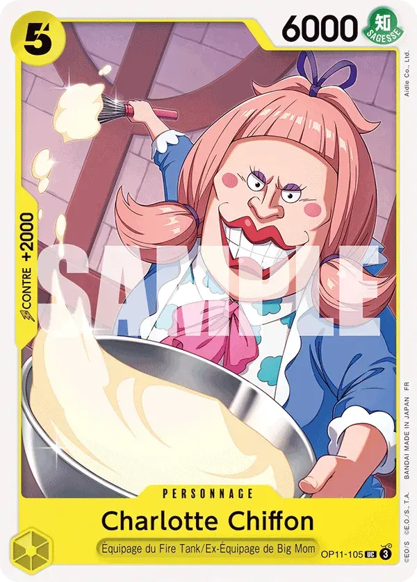 Charlotte Chiffon — carte One Piece TCG OP11-105 (Des Poings Vifs Comme l’Éclair)
