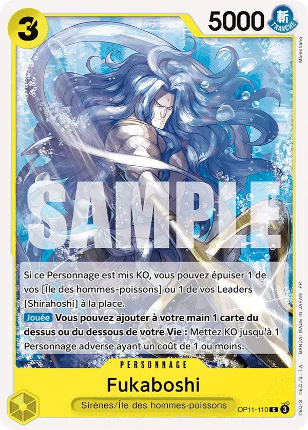 Fukaboshi — carte One Piece TCG OP11-110 (Des Poings Vifs Comme l’Éclair)