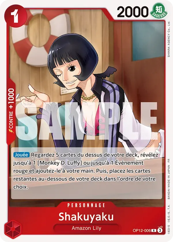 Shakuyaku — carte One Piece TCG OP12-006 (L'Héritage du Maître)