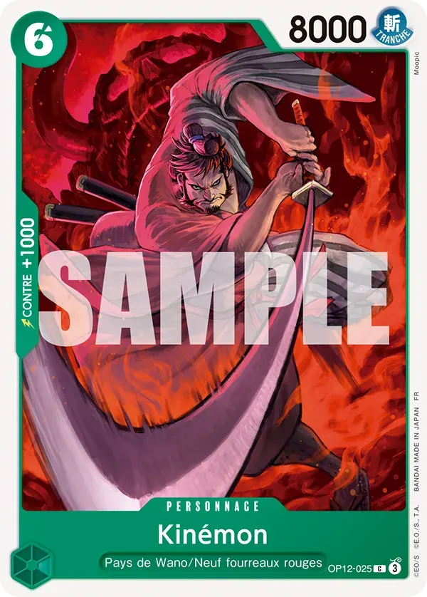 Kinémon — carte One Piece TCG OP12-025 (L'Héritage du Maître)