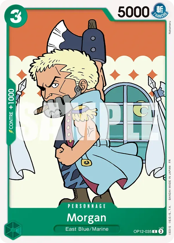 Morgan — carte One Piece TCG OP12-035 (L'Héritage du Maître)