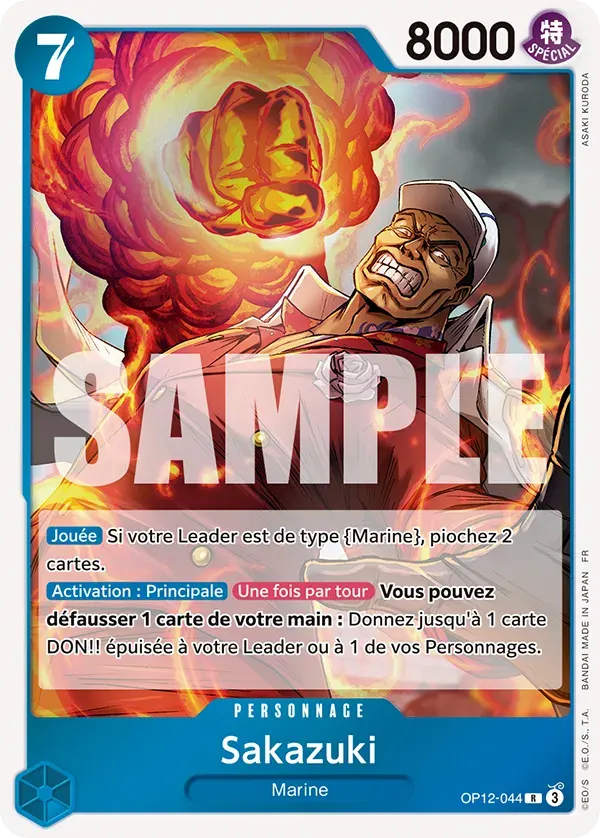 Sakazuki — carte One Piece TCG OP12-044 (L'Héritage du Maître)