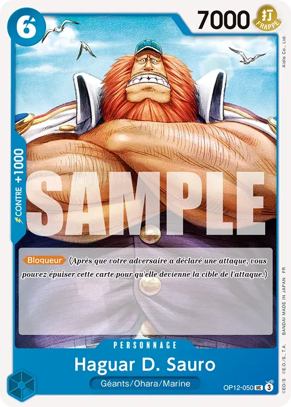 Haguar D. Sauro — carte One Piece TCG OP12-050 (L'Héritage du Maître)