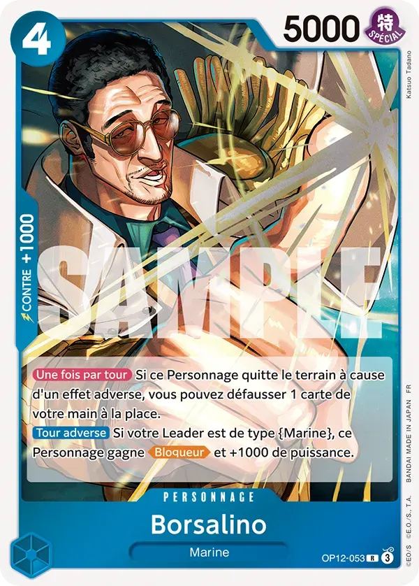 Borsalino — carte One Piece TCG OP12-053 (L'Héritage du Maître)