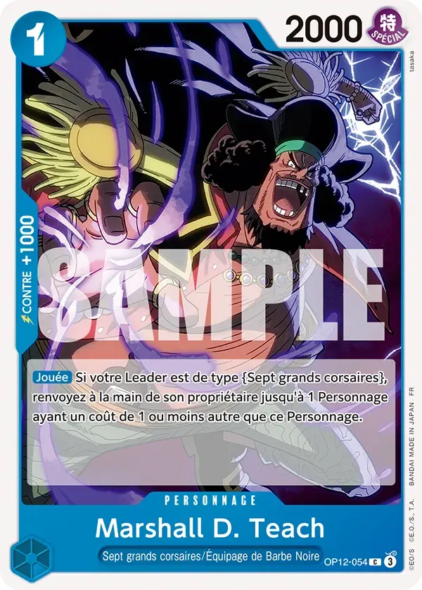 Marshall D. Teach — carte One Piece TCG OP12-054 (L'Héritage du Maître)
