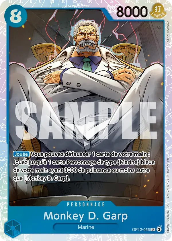Monkey D. Garp — carte One Piece TCG OP12-056 (L'Héritage du Maître)