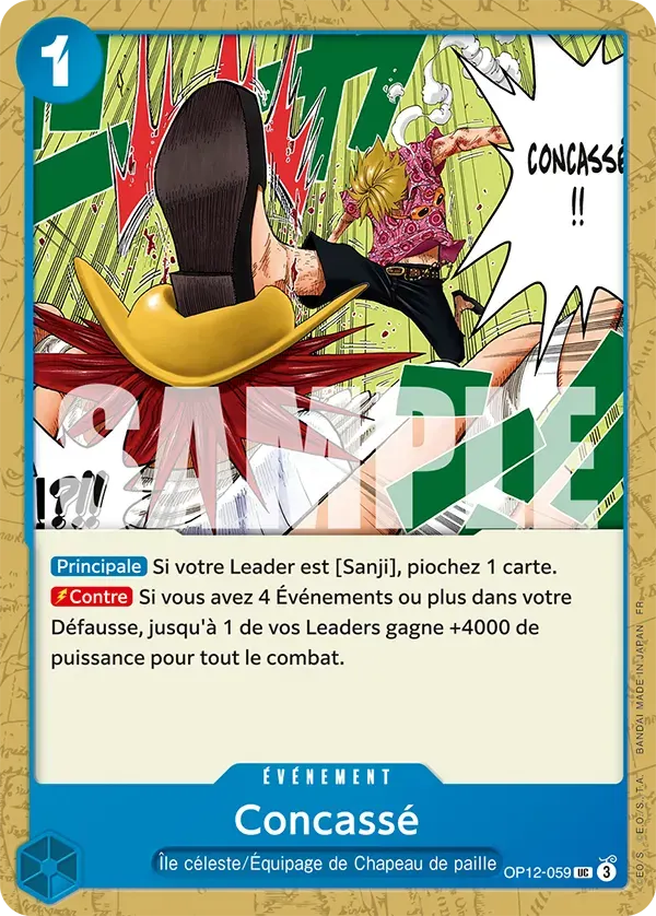 Concassé — carte One Piece TCG OP12-059 (L'Héritage du Maître)