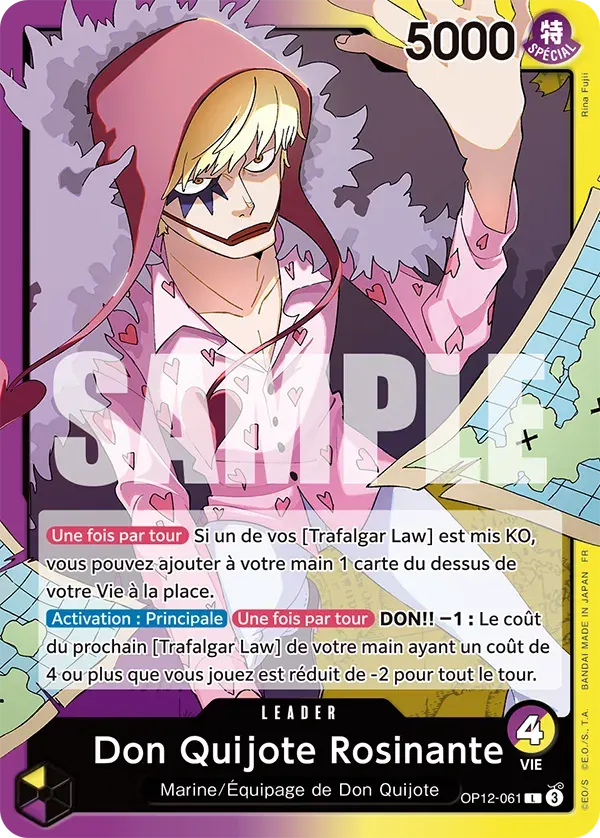 Don Quijote Rosinante — carte One Piece TCG OP12-061 (L'Héritage du Maître)