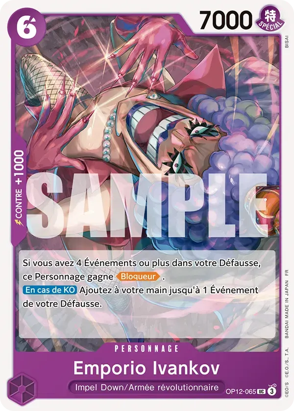 Emporio Ivankov — carte One Piece TCG OP12-065 (L'Héritage du Maître)