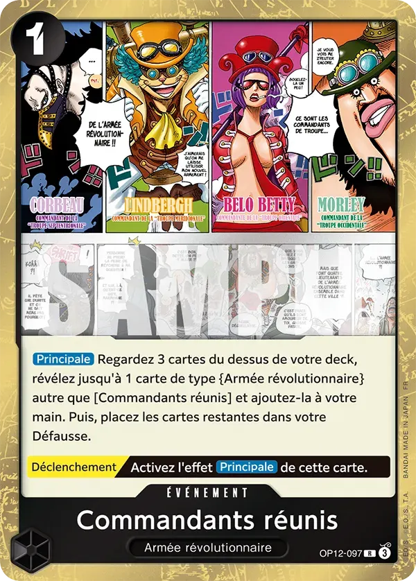 Commandants réunis — carte One Piece TCG OP12-097 (L'Héritage du Maître)