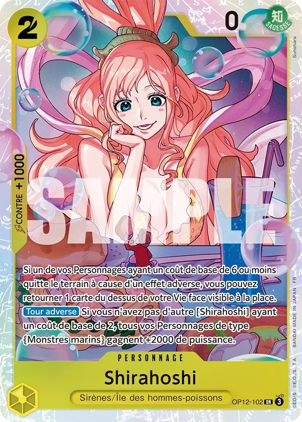 Shirahoshi — carte One Piece TCG OP12-102 (L'Héritage du Maître)