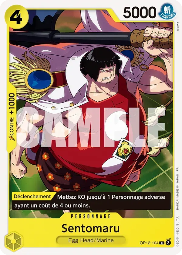 Sentomaru — carte One Piece TCG OP12-104 (L'Héritage du Maître)