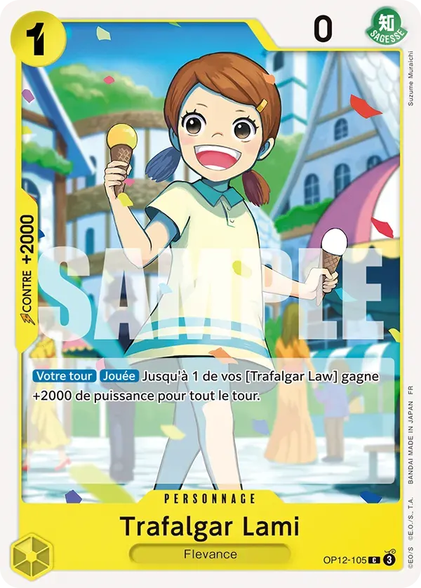 Trafalgar Lami — carte One Piece TCG OP12-105 (L'Héritage du Maître)