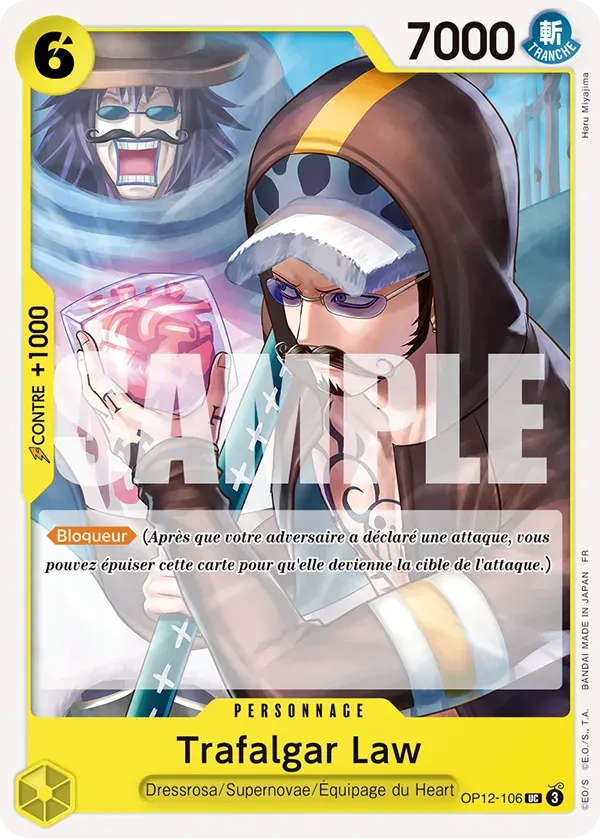 Trafalgar Law — carte One Piece TCG OP12-106 (L'Héritage du Maître)