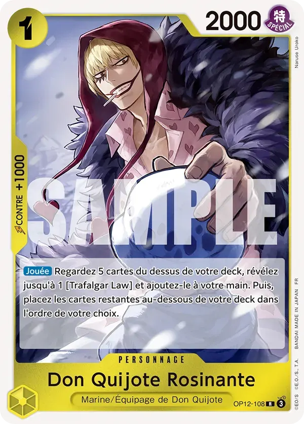 Don Quijote Rosinante — carte One Piece TCG OP12-108 (L'Héritage du Maître)