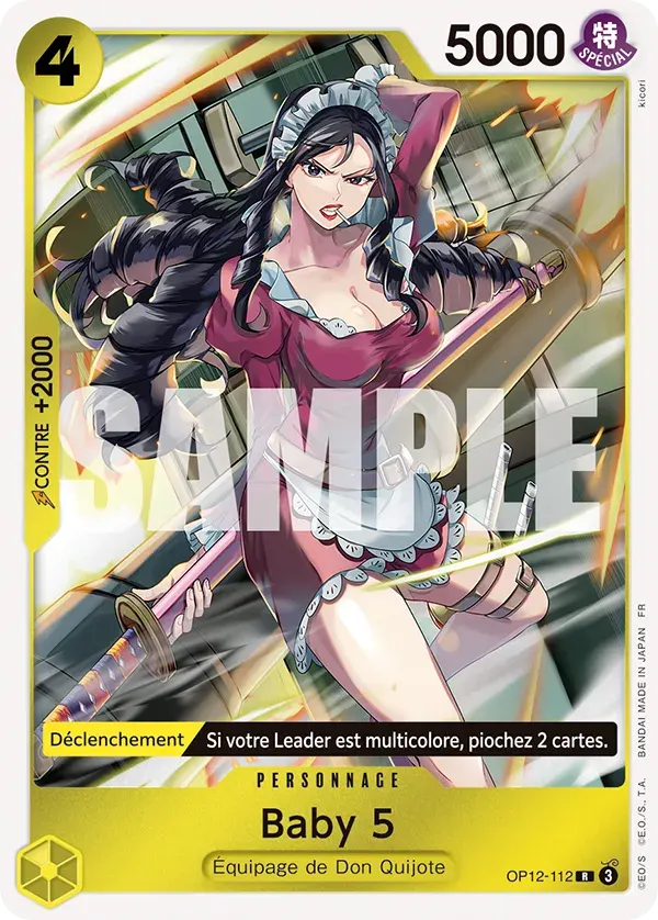 Baby 5 — carte One Piece TCG OP12-112 (L'Héritage du Maître)
