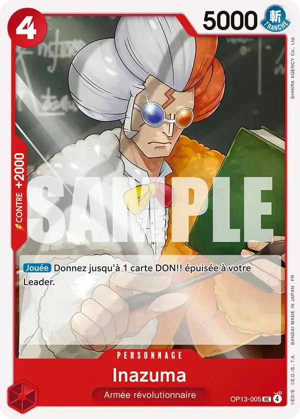 Inazuma — carte One Piece TCG OP13-005 (Successeurs)