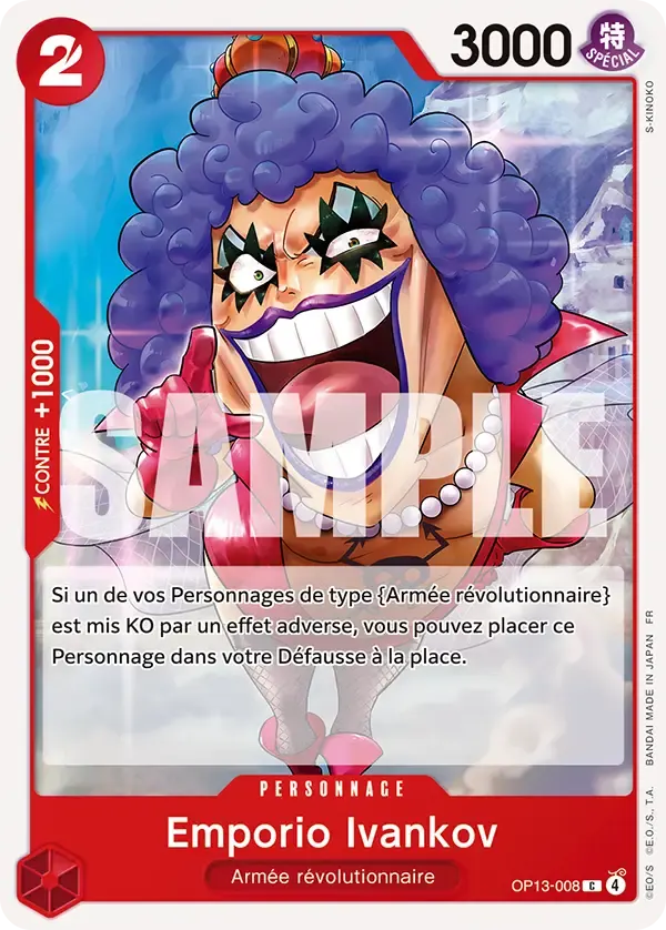 Emporio Ivankov — carte One Piece TCG OP13-008 (Successeurs)