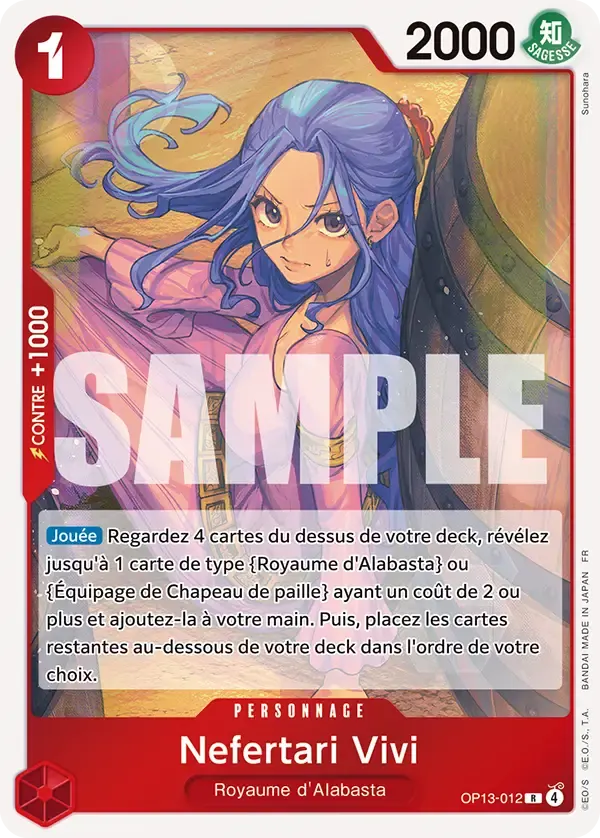 Nefertari Vivi — carte One Piece TCG OP13-012 (Successeurs)