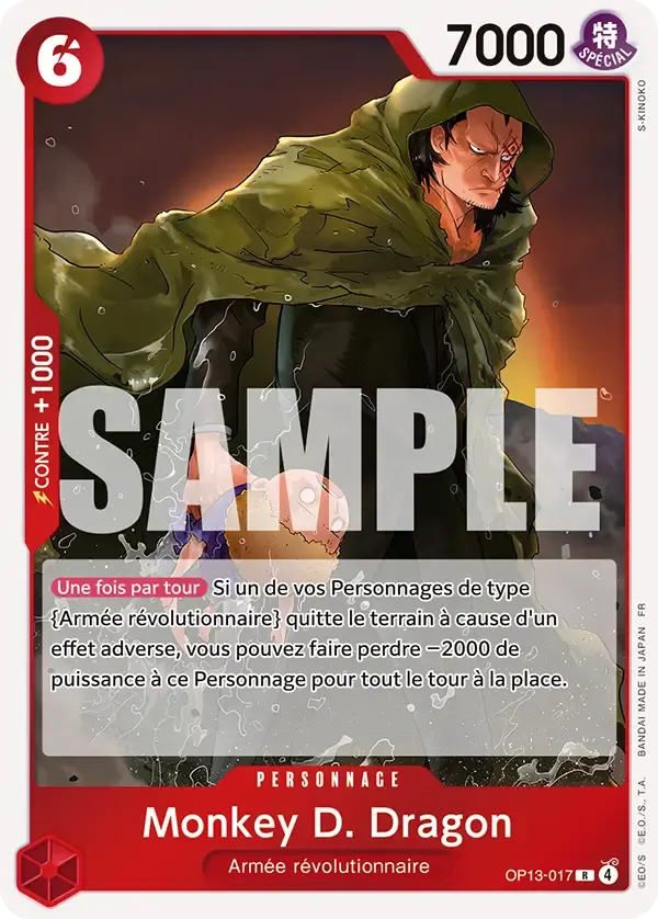 Monkey D. Dragon — carte One Piece TCG OP13-017 (Successeurs)