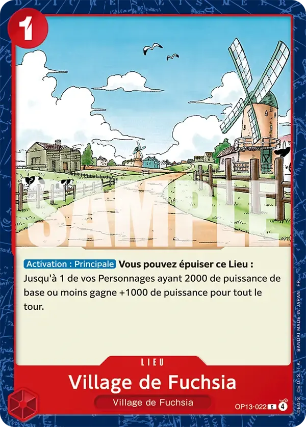 Village de Fuchsia — carte One Piece TCG OP13-022 (Successeurs)