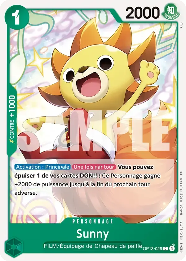 Sunny — carte One Piece TCG OP13-026 (Successeurs)