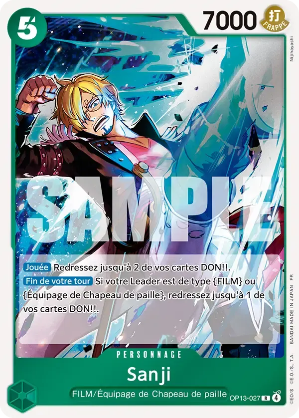 Sanji — carte One Piece TCG OP13-027 (Successeurs)