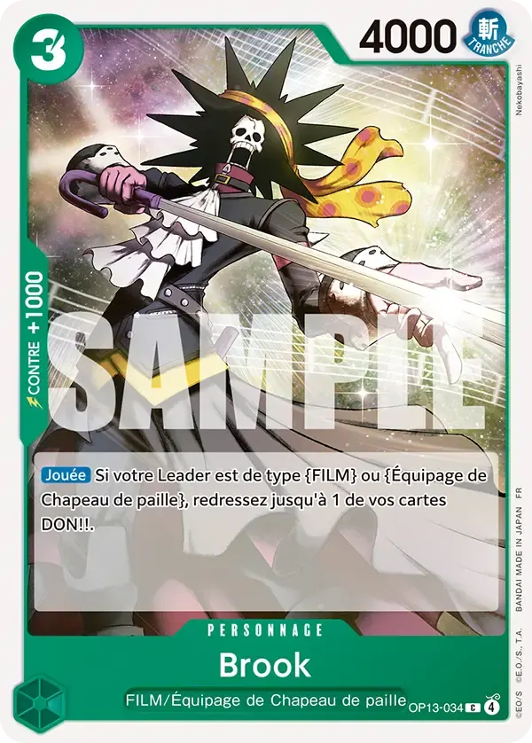 Brook — carte One Piece TCG OP13-034 (Successeurs)