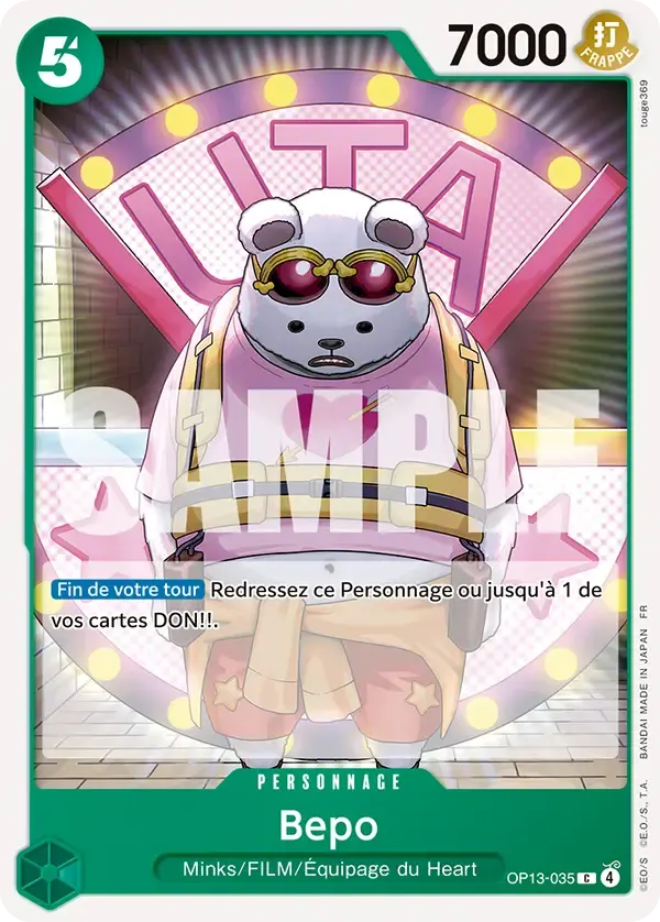 Bepo — carte One Piece TCG OP13-035 (Successeurs)