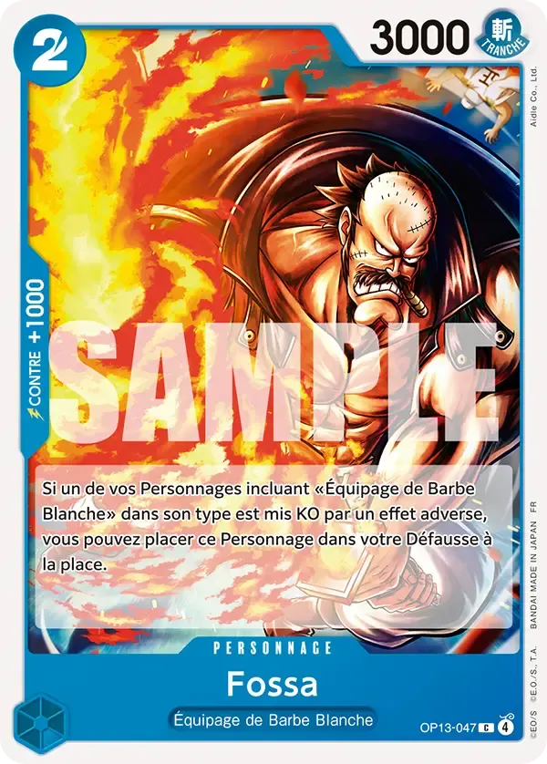 Fossa — carte One Piece TCG OP13-047 (Successeurs)