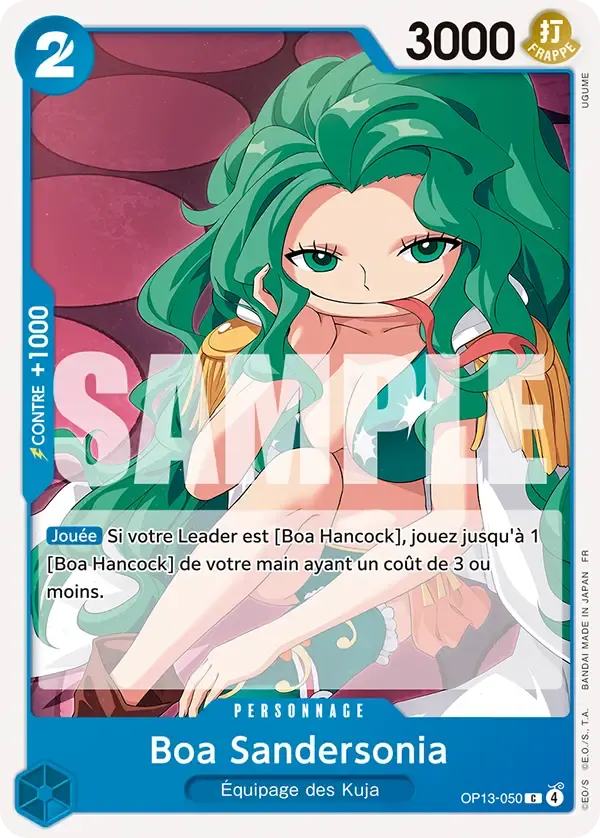 Boa Sandersonia — carte One Piece TCG OP13-050 (Successeurs)