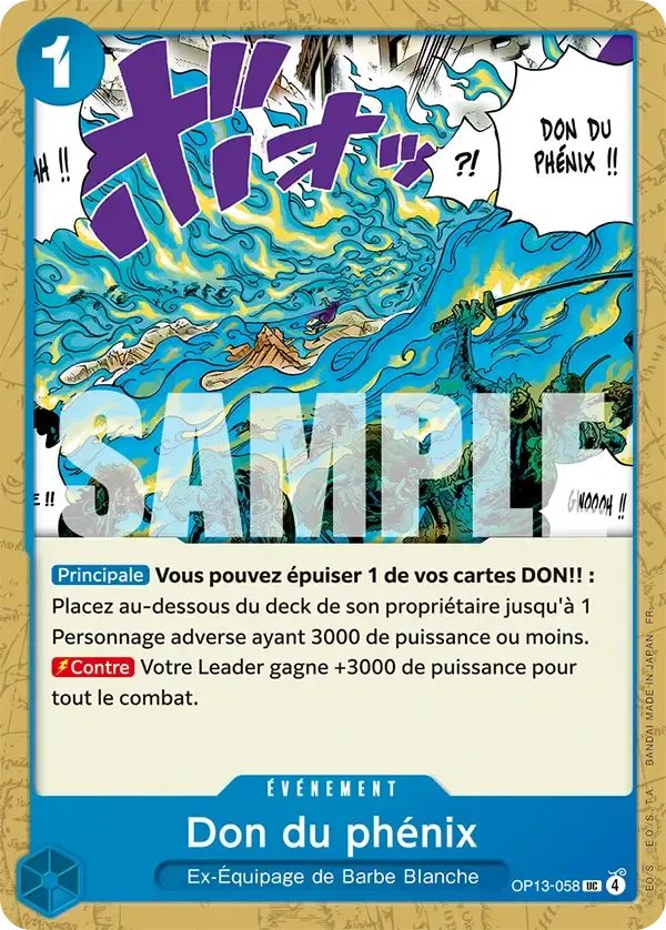 Don du phénix — carte One Piece TCG OP13-058 (Successeurs)