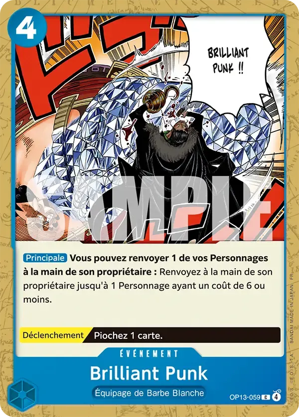 Brilliant Punk — carte One Piece TCG OP13-059 (Successeurs)