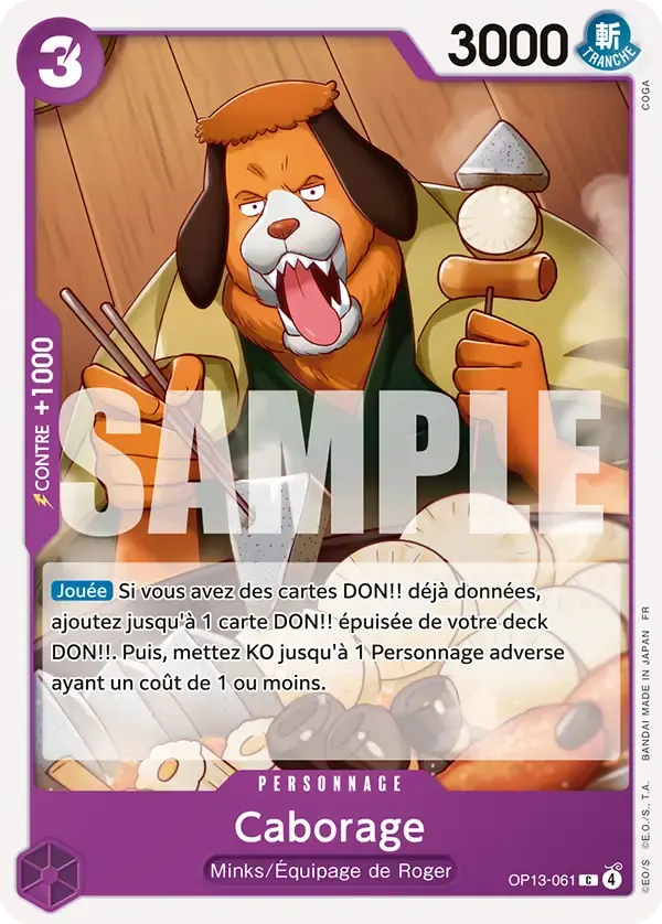 Caborage — carte One Piece TCG OP13-061 (Successeurs)