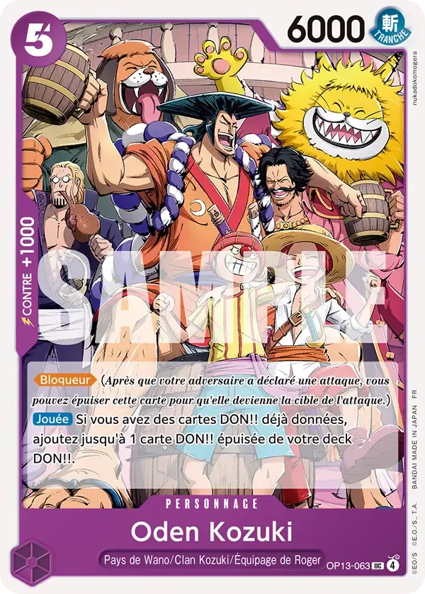 Oden Kozuki — carte One Piece TCG OP13-063 (Successeurs)