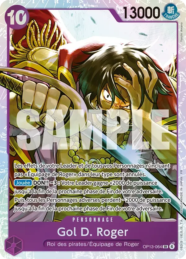 Gol D. Roger — carte One Piece TCG OP13-064 (Successeurs)