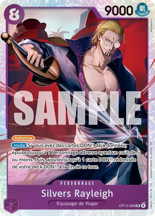 Silvers Rayleigh — carte One Piece TCG OP13-066 (Successeurs)