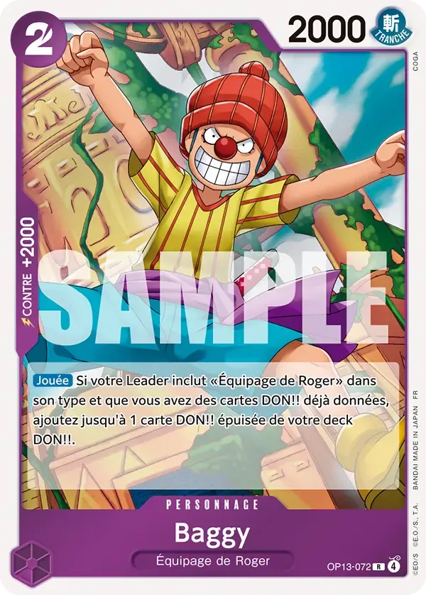 Baggy — carte One Piece TCG OP13-072 (Successeurs)
