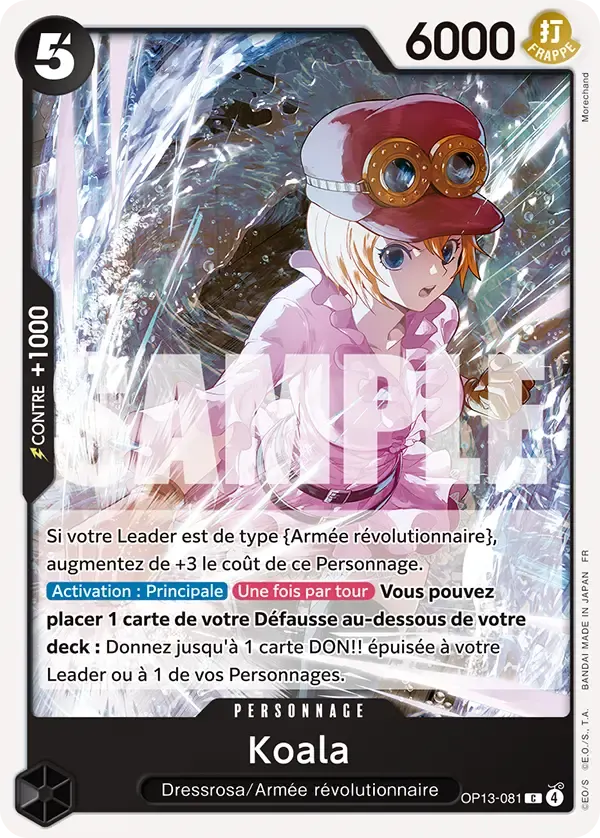 Koala — carte One Piece TCG OP13-081 (Successeurs)